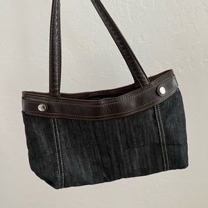 Vintage denim jean handbag